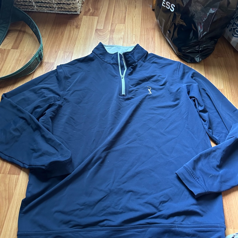 Players Navy Blue Quarter-Zip Pullover